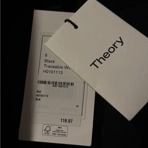 Theory Classic Black Wool Blazer